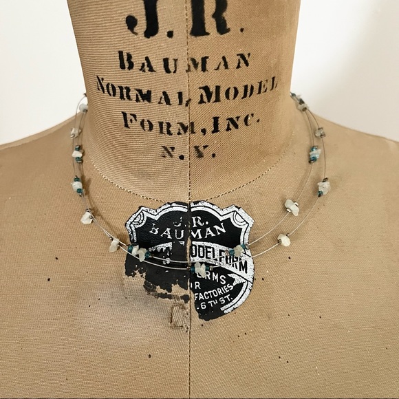 2/$20 Vintage Express Double Strand Beaded Necklace - Picture 1 of 10
